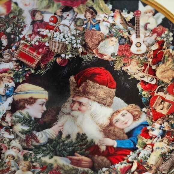 Vintage " A Visit from St. Nicholas " by John Grossman 8.5" porcelain plate - Picture 2 of 6